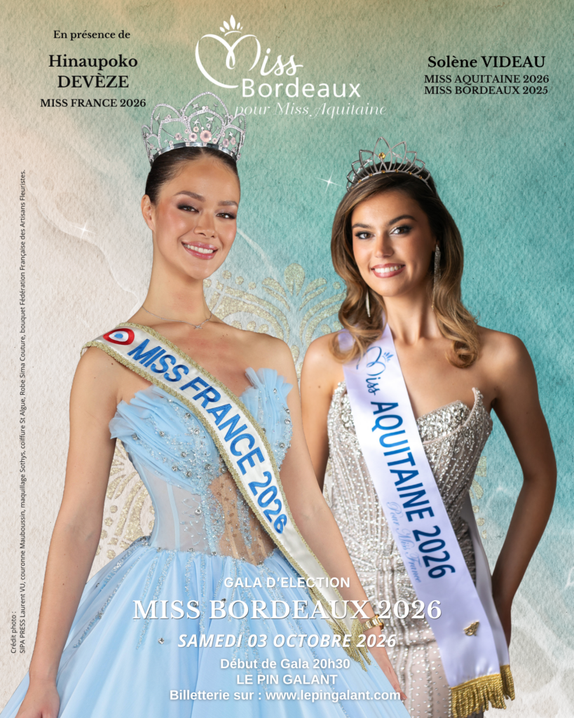 Affiche Élection Miss Bordeaux 2026